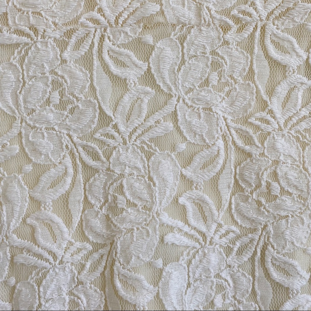 Free People Miles of Lace Ivory Tank Swing Dress L - Picture 5 of 12